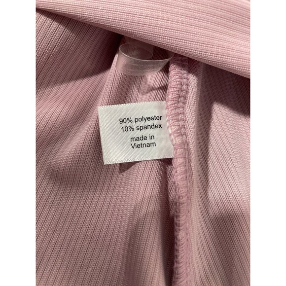 Lane Bryant Wrap Top Plus Size 14/16 Velour Velvet Surplice Tie Long Sleeve Pink - Picture 5 of 9